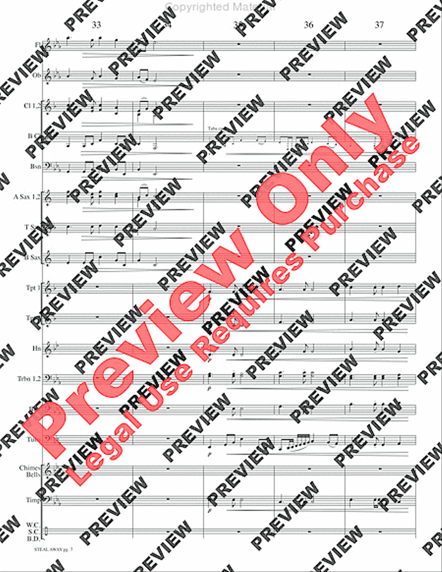 Steal Away Steal Away Concert Band scores gallery preview page 10