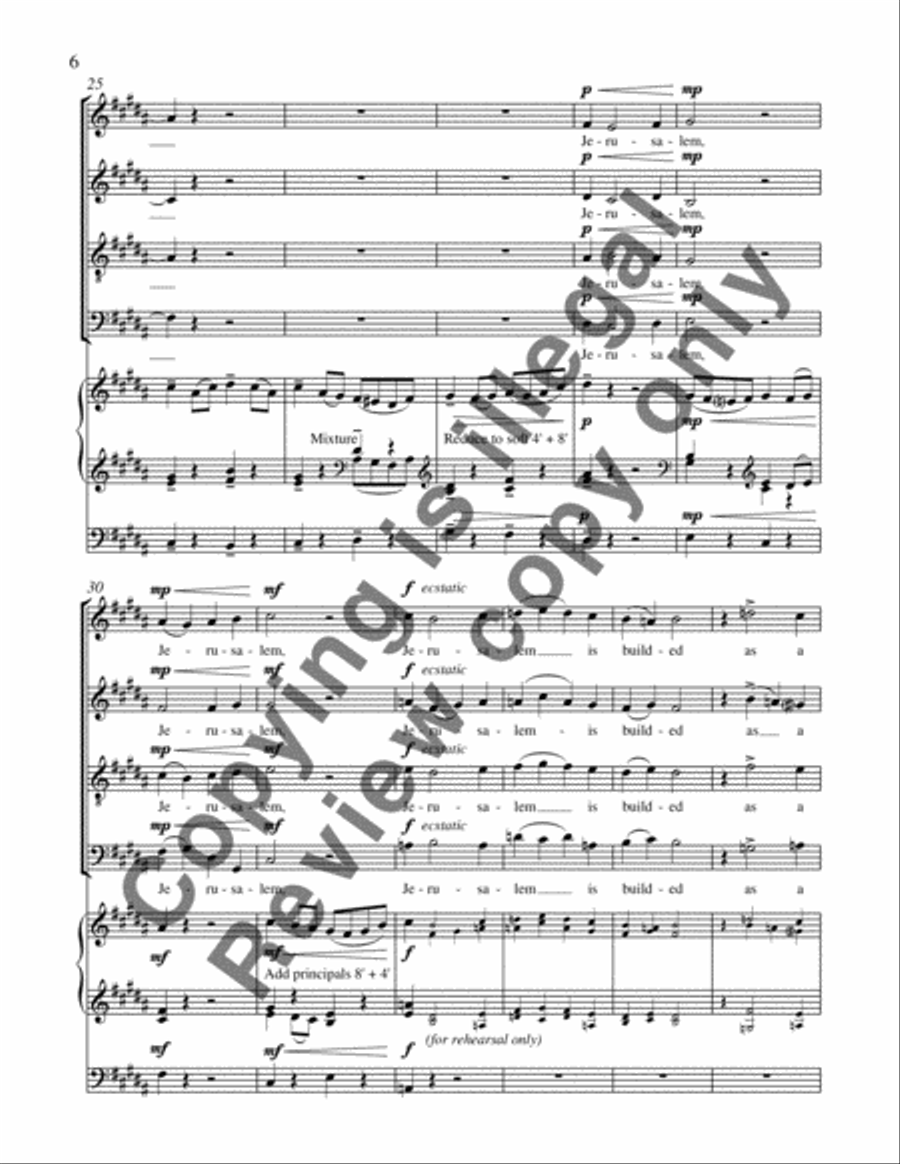 Praises of Jerusalem Praises of Jerusalem 4-Part scores gallery preview page 11