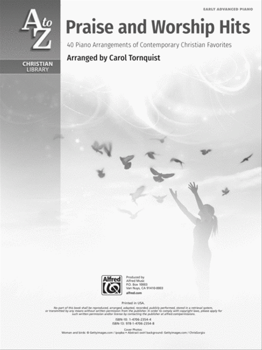 A to Z Praise and Worship Hits Piano Solo scores gallery preview page 2