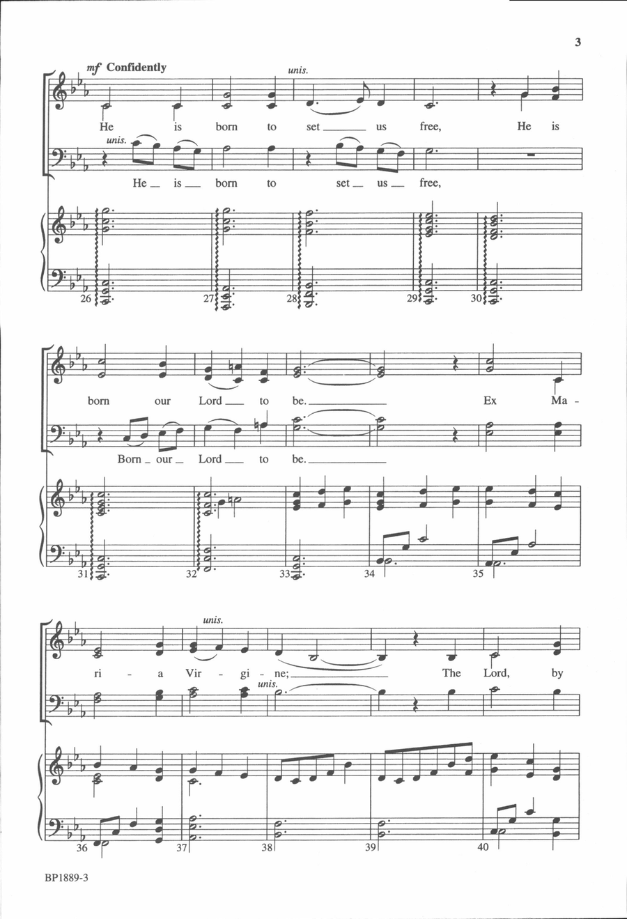 Born On This Day 4-Part scores gallery preview page 4
