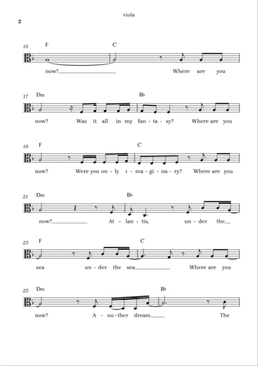 Faded Viola Solo scores gallery preview page 2