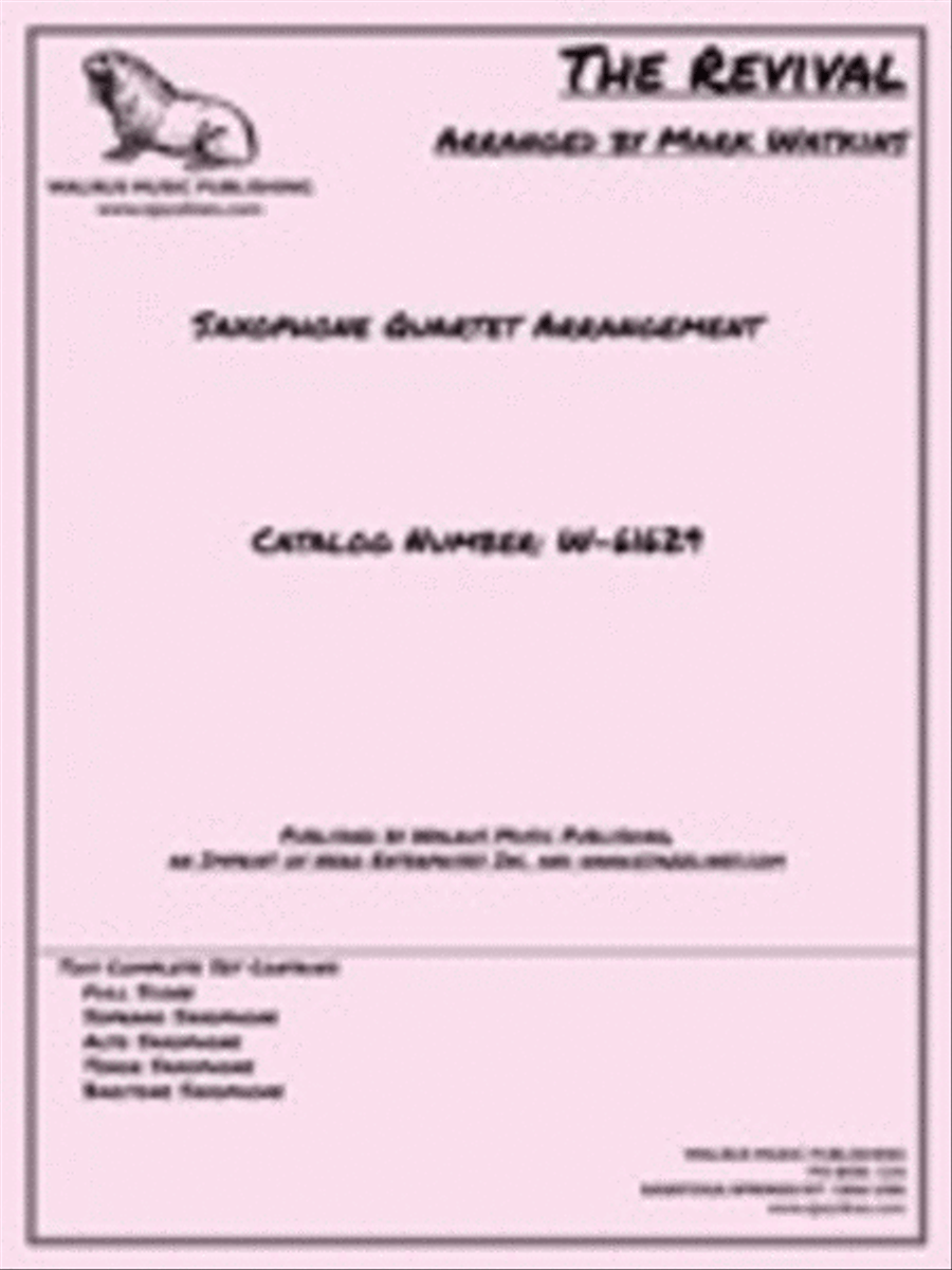 The Revival Saxophone Quartet scores gallery preview page 1