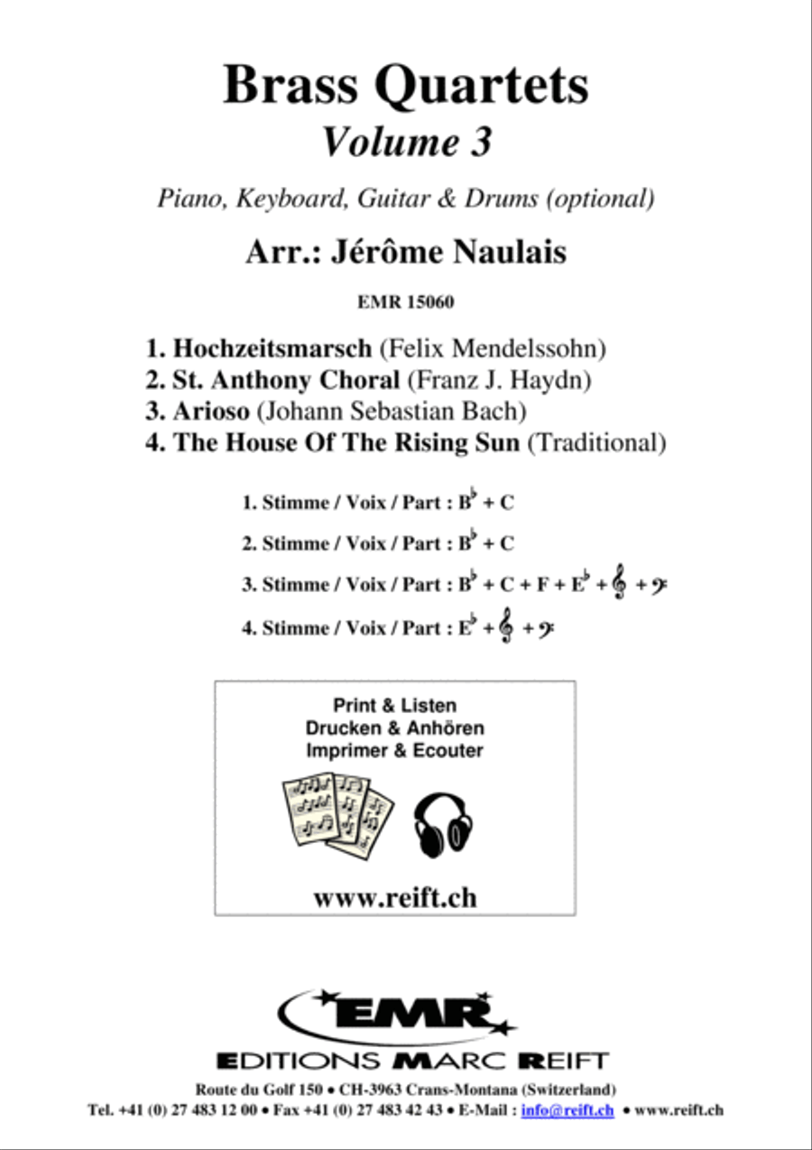 Brass Quartets Vol. 3 Brass Ensemble scores gallery preview page 2