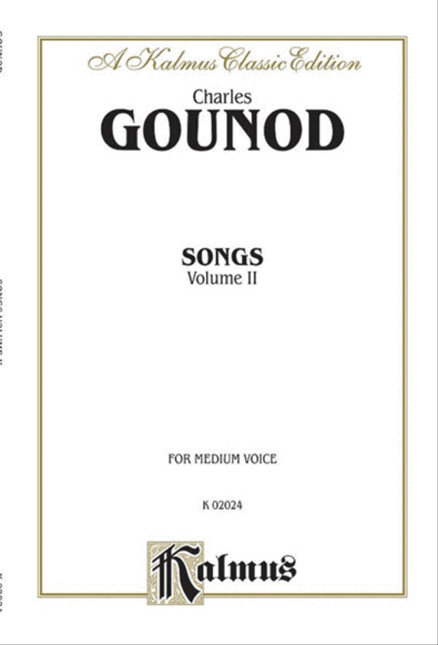 Songs, Volume 2 Songs, Volume 2 Voice scores gallery preview page 1