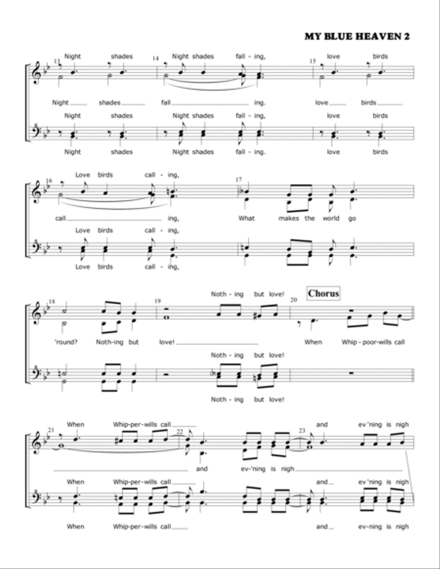 My Blue Heaven My Blue Heaven SSAA scores gallery preview page 2