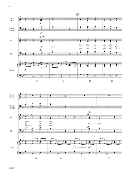 Antiphonal Fanfare (from Zadok the Priest): Score