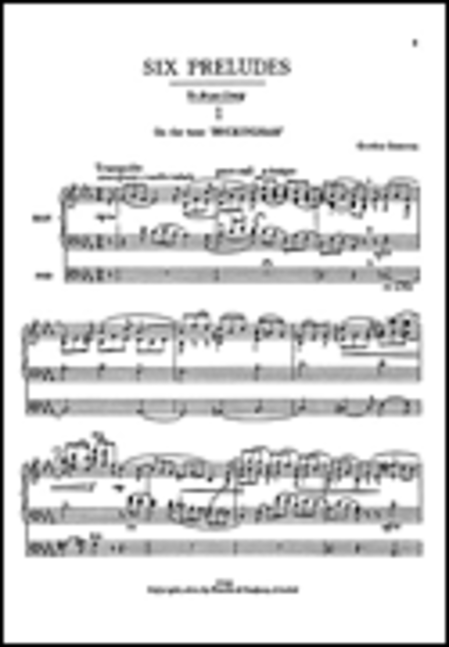 J. Gordon Cameron: Six Preludes On Hymn Tunes for Organ