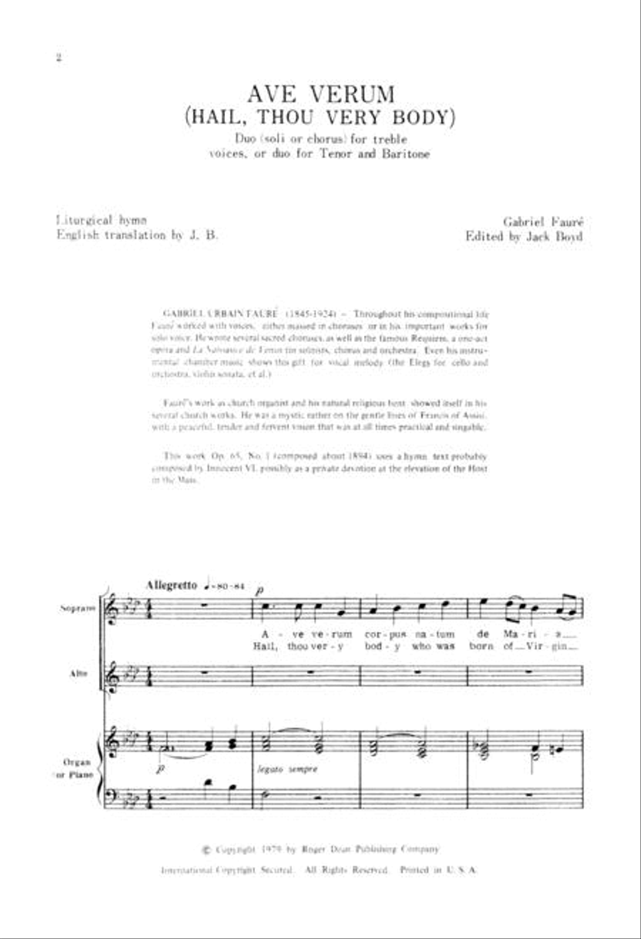 Ave Verum 2-Part scores gallery preview page 2