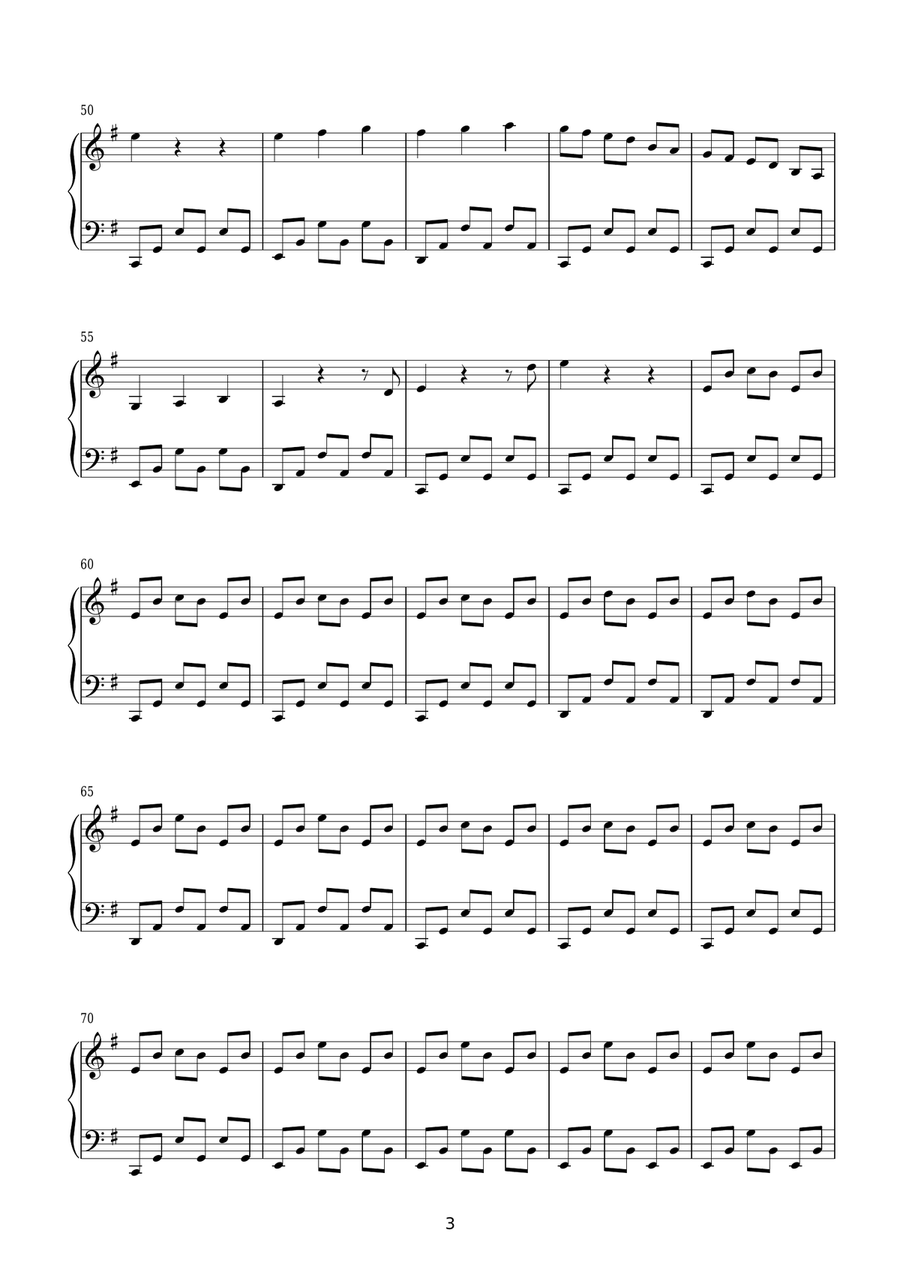 E' Sera Piano Solo scores gallery preview page 3