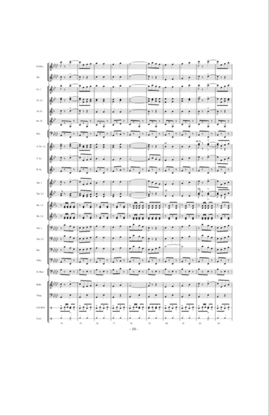 Torch of Liberty Concert Band scores gallery preview page 9