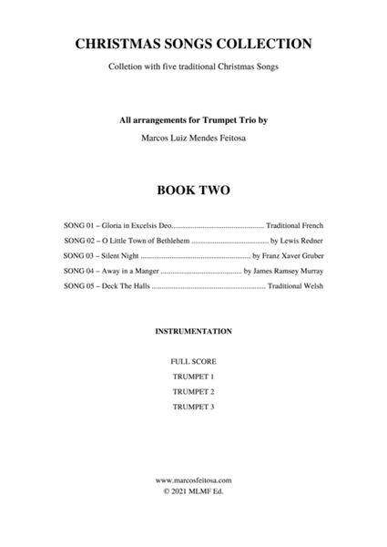 Christmas Song Collection (for Trumpet Trio) - BOOK TWO image number null