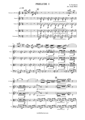 Prelude Nr. 1 for Clarinet and String Quartet