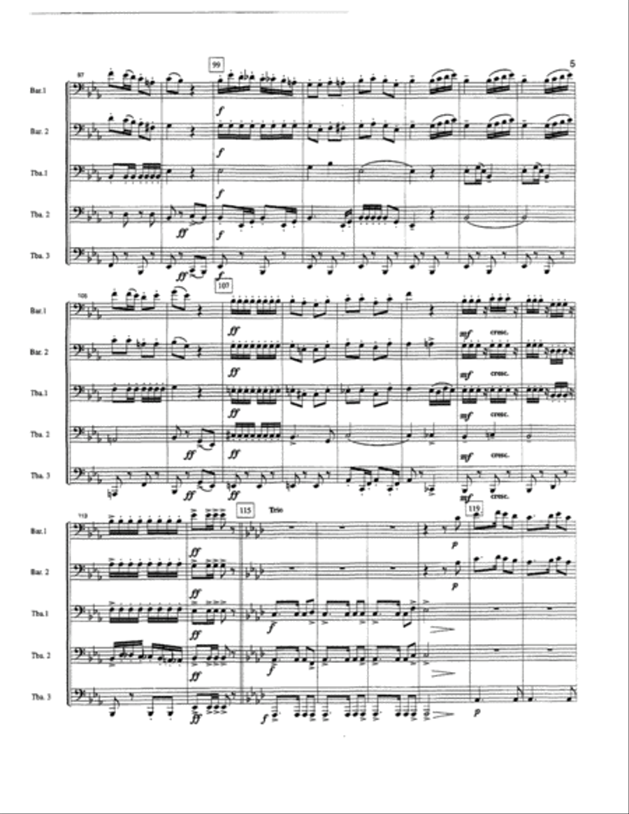 Florentiner March Euphonium scores gallery preview page 6