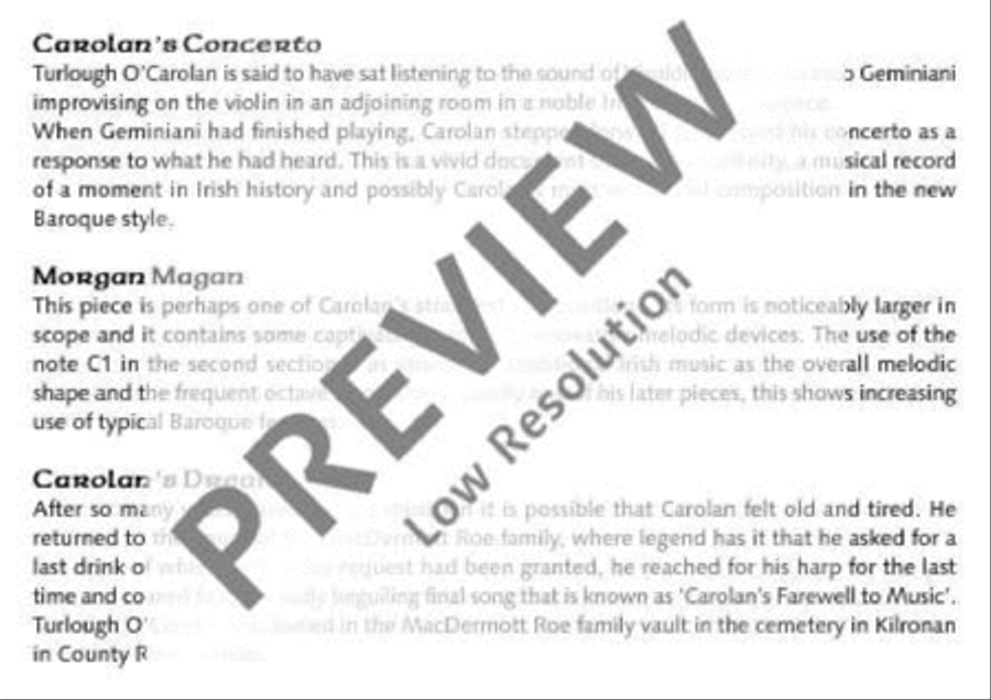 The O'Carolan Book The O'Carolan Book Flute scores gallery preview page 12