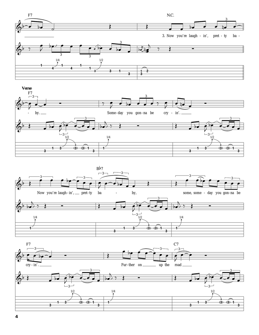 Further On Up The Road Acoustic Guitar scores gallery preview page 4