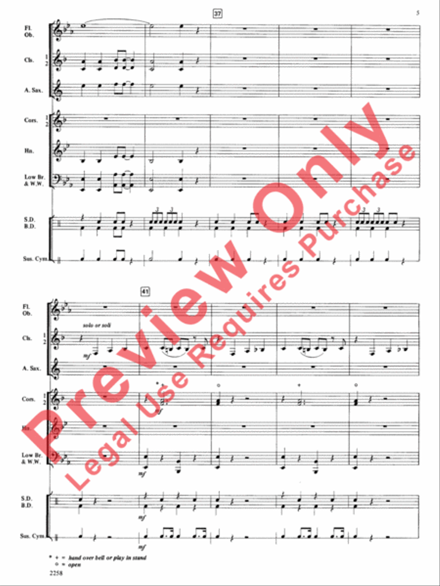 When the Saints Go Marching In Concert Band scores gallery preview page 6