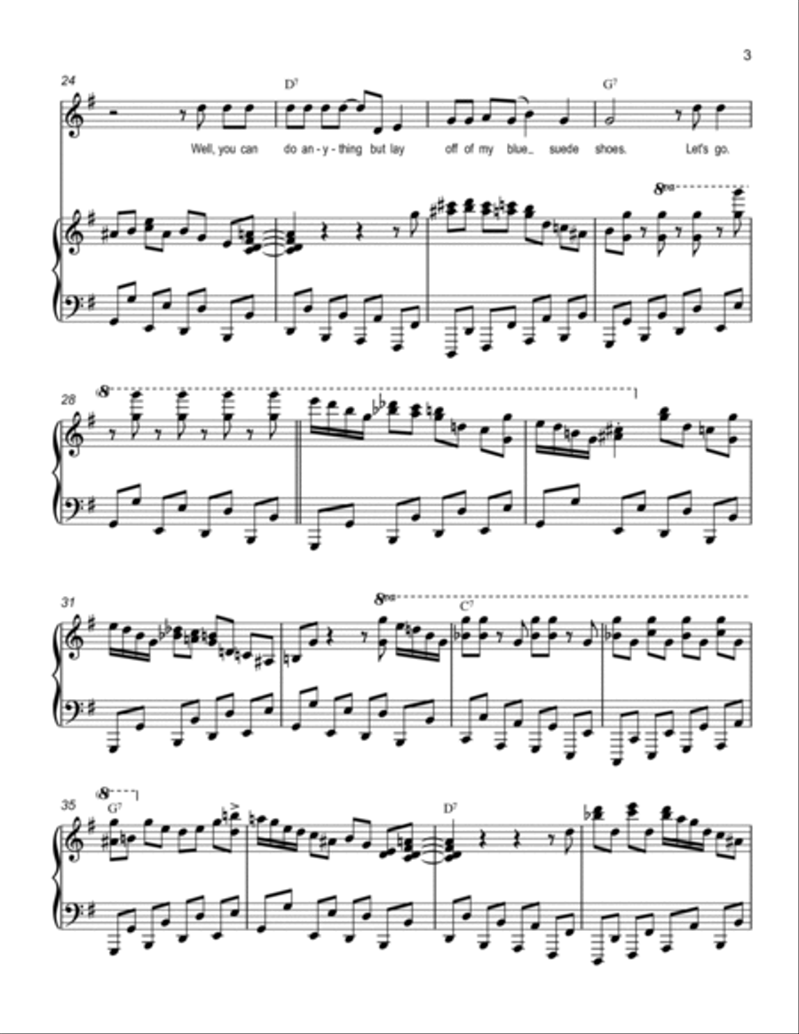 Blue Suede Shoes Blue Suede Shoes Voice scores gallery preview page 3