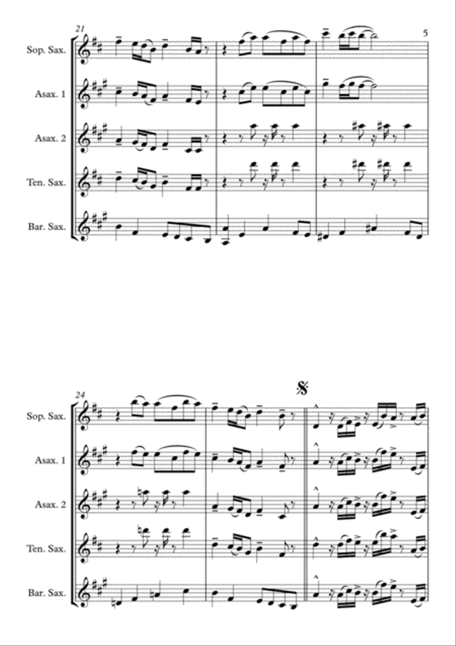 Sir Duke Sir Duke Woodwind Trio scores gallery preview page 5