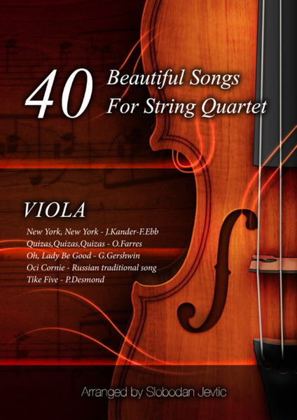 40 Beautiful Songs For String Quartet - Part One - Viola