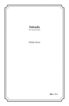 Book cover for Intrada -score and parts
