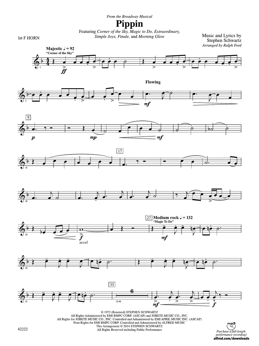 Pippin: 1st F Horn