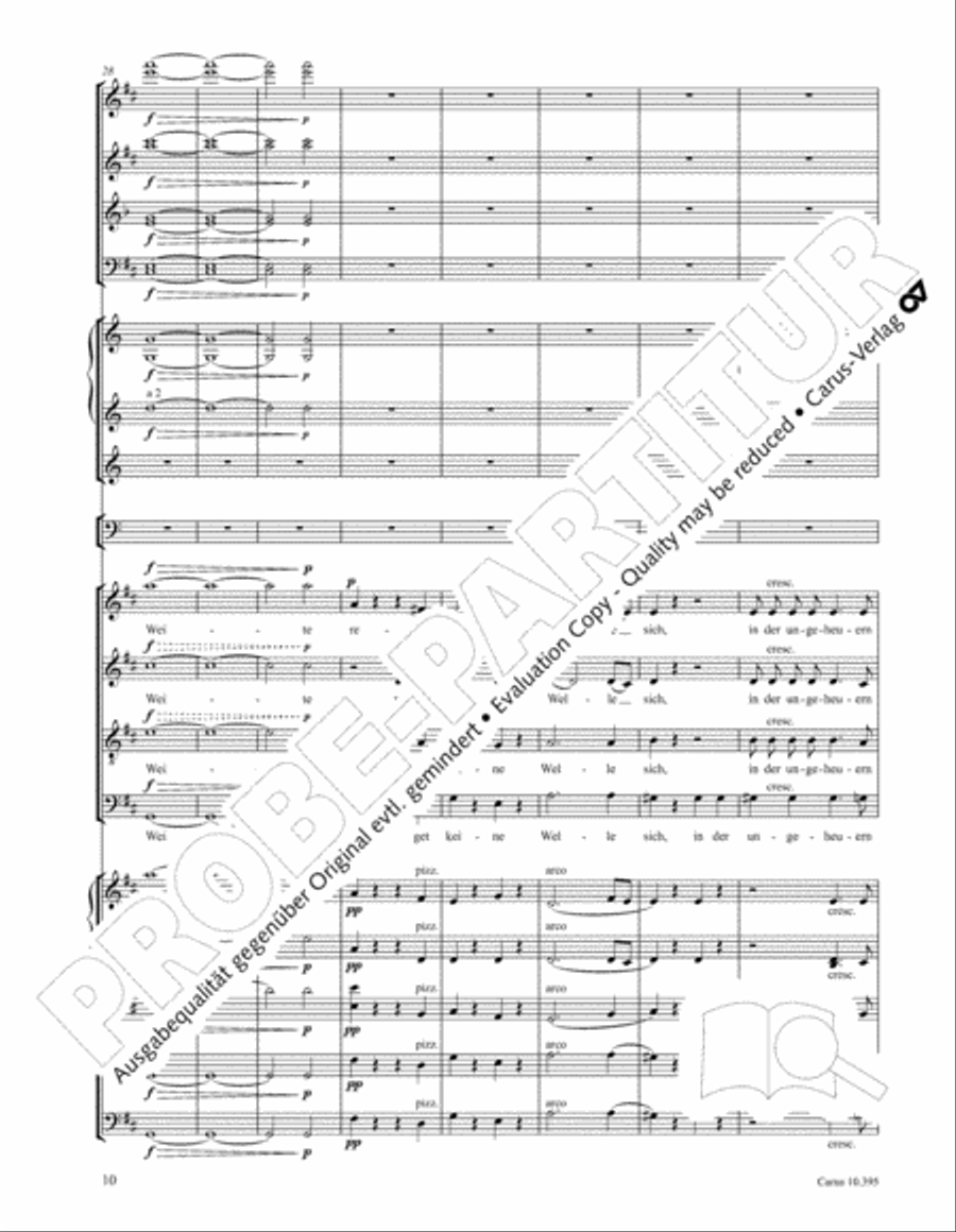 Calm Sea and Prosperous Voyage 4-Part scores gallery preview page 11