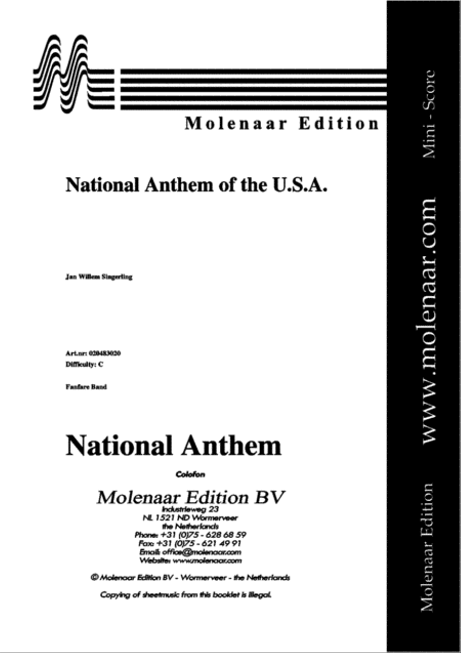 National Anthem of the U.S.A. Fanfare Band scores gallery preview page 2