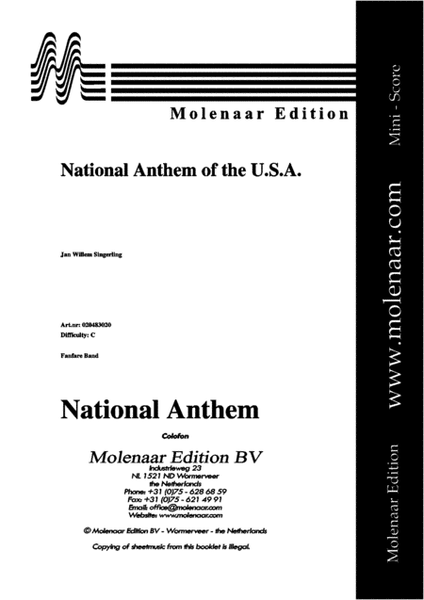 National Anthem of the U.S.A.