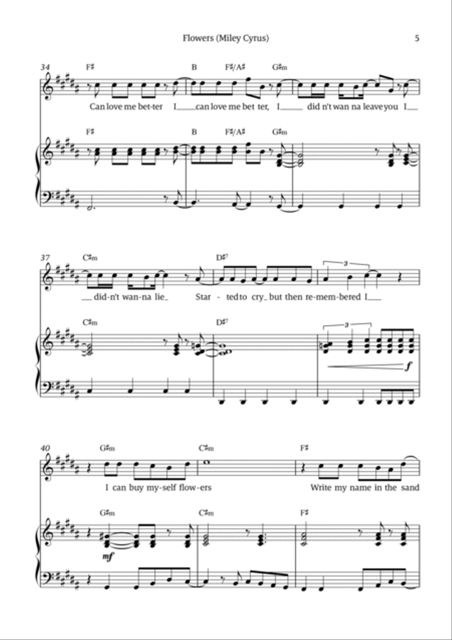 Flowers Voice scores gallery preview page 5