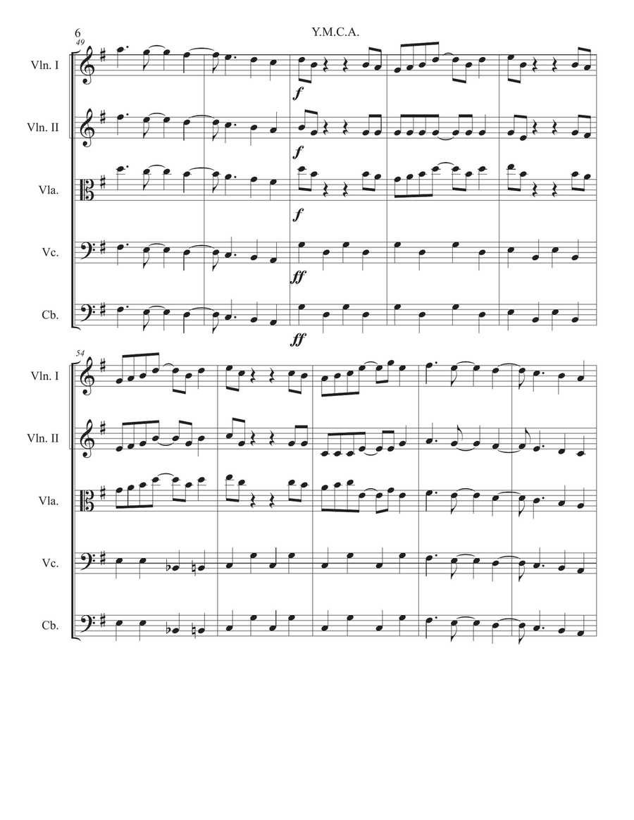 Y.M.C.A. String Quartet scores gallery preview page 6