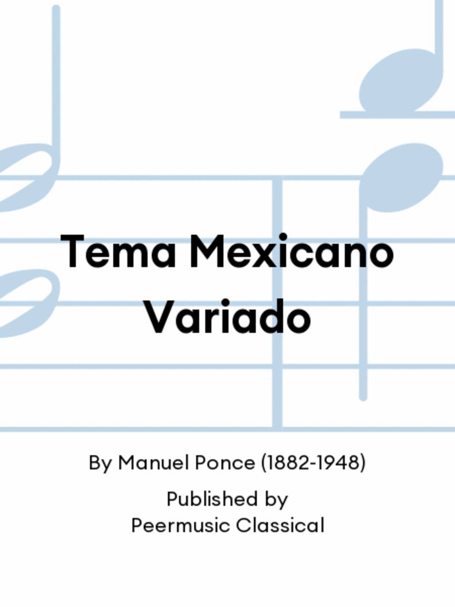 Tema Mexicano Variado Chamber Music scores gallery preview page 1