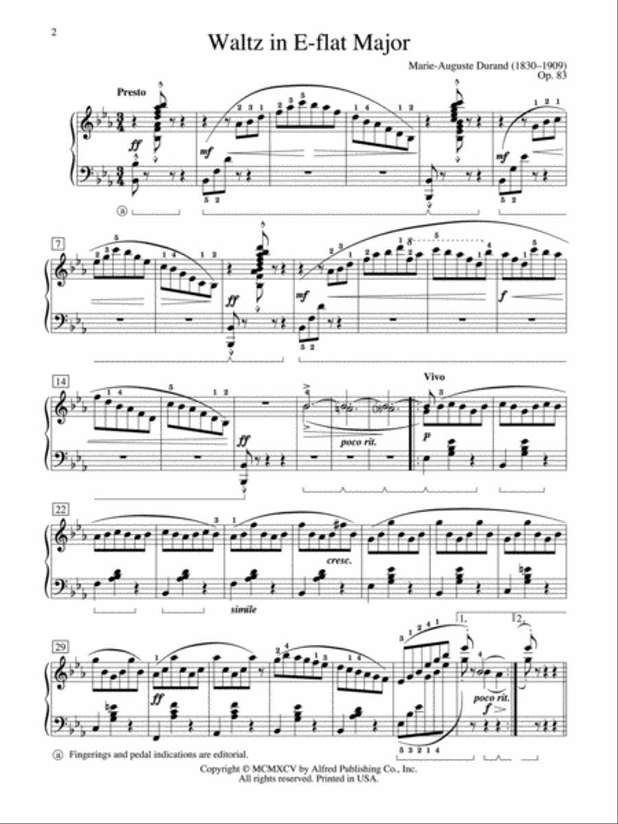 Waltz in E-flat Major Small Ensemble scores gallery preview page 2