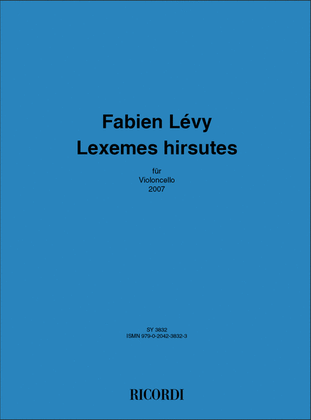 Book cover for Lexemes Hirsutes