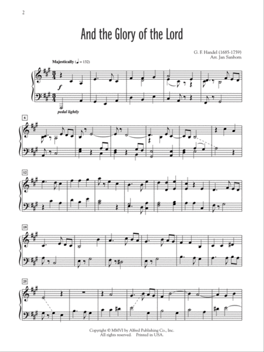 Selections from Handel's Messiah Piano Solo scores gallery preview page 2