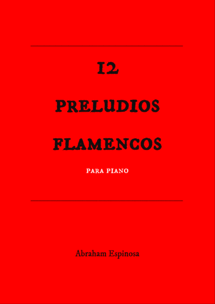 12 preludios flamencos para piano Piano Solo scores gallery preview page 1