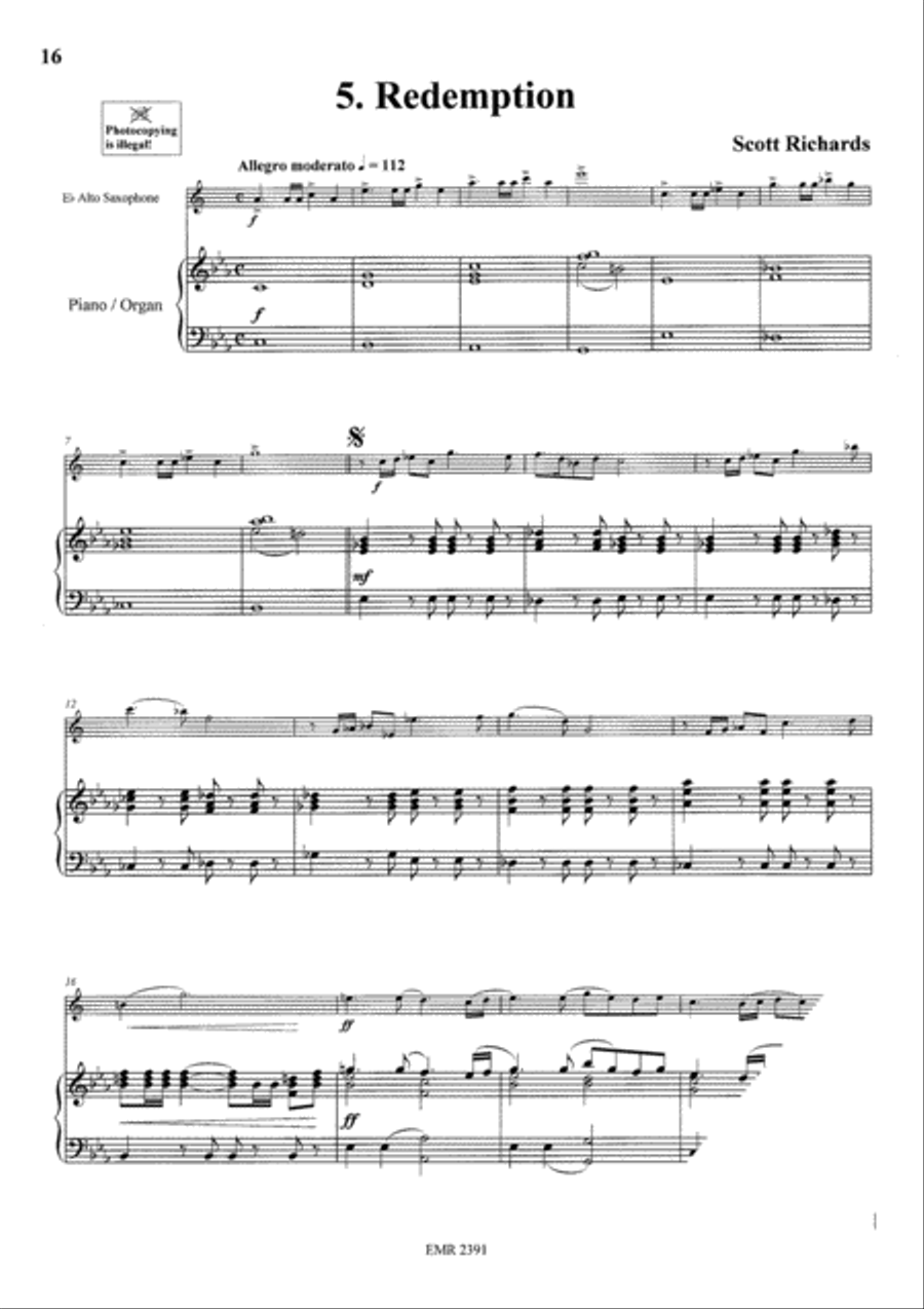 Sacred Music Volume 1 Alto Saxophone scores gallery preview page 7