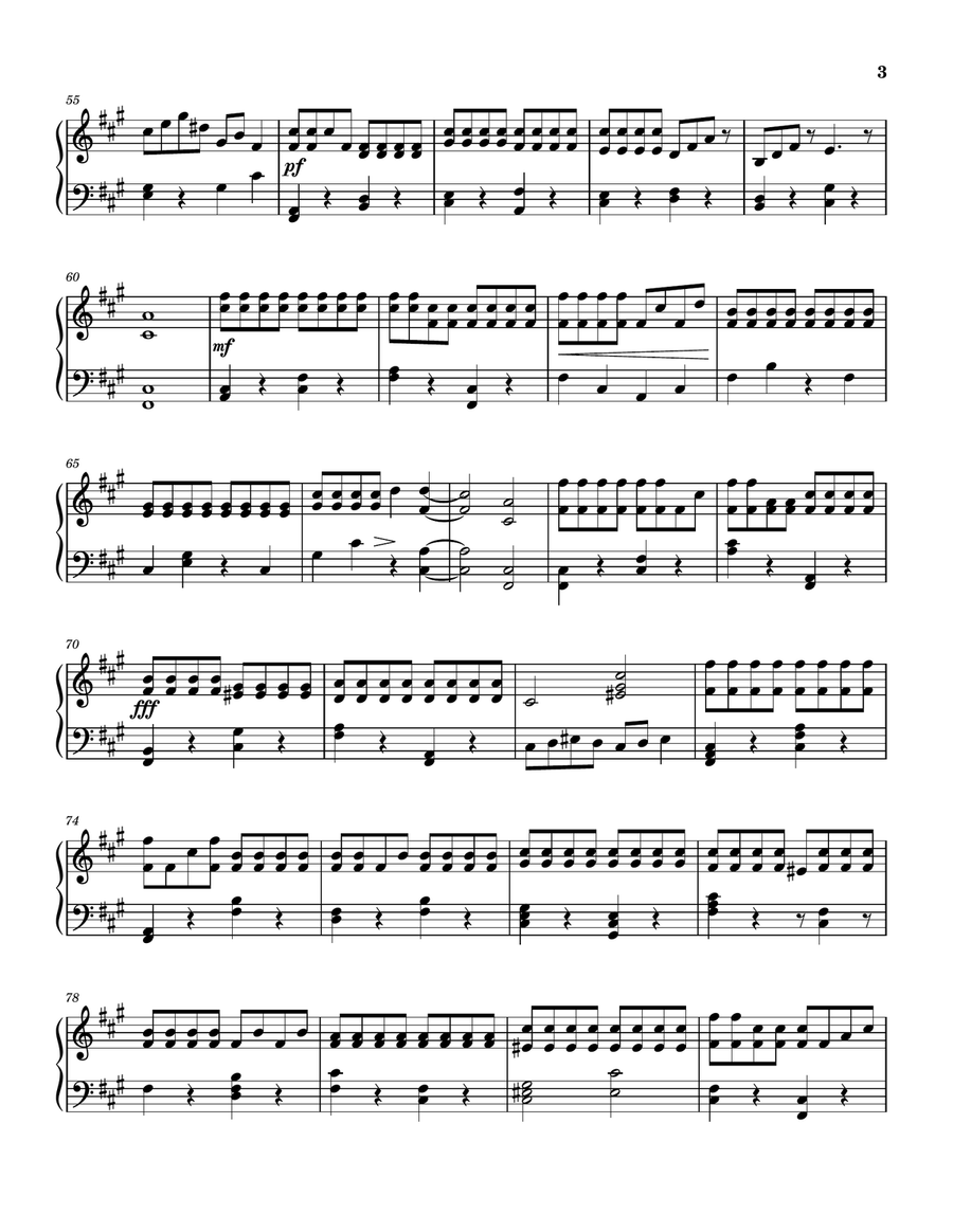 DirtyBois Theme Song Piano Solo scores gallery preview page 3