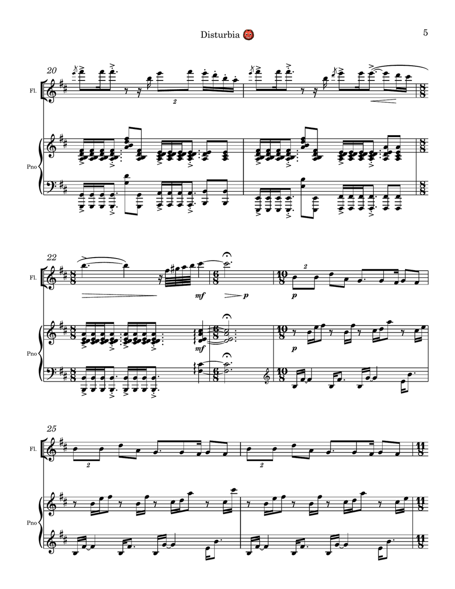 Disturbia Disturbia Flute Solo scores gallery preview page 5