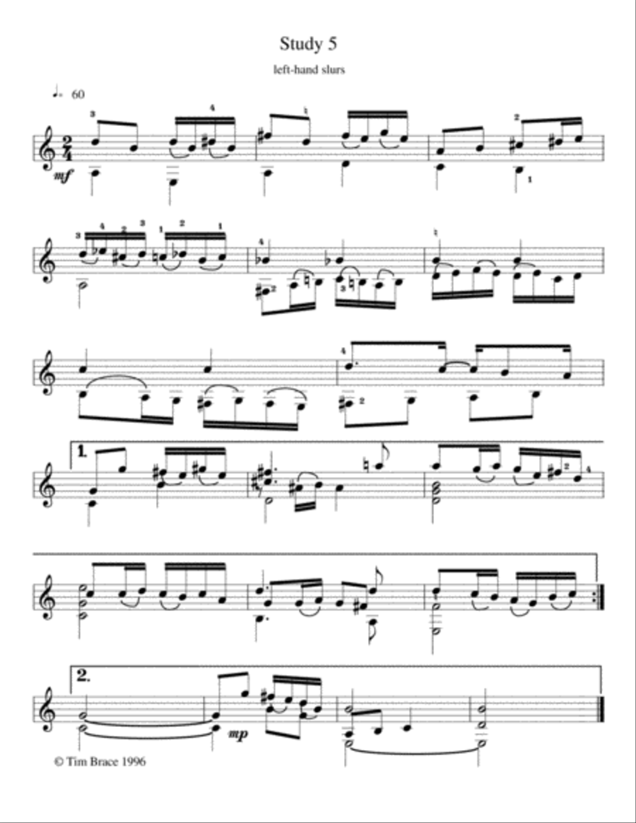 10 Studies for Guitar Classical Guitar scores gallery preview page 6
