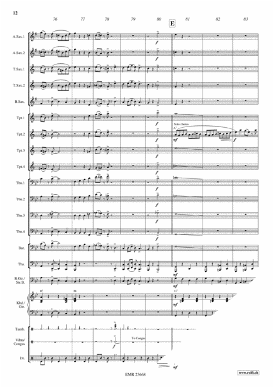 Sweet Georgia Brown Big Band scores gallery preview page 12