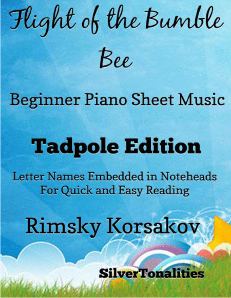 Flight of the Bumble Bee Beginner Piano Sheet Music 2nd Edition