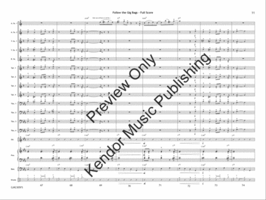 Bossa Doce Bossa Doce Jazz Ensemble scores gallery preview page 12