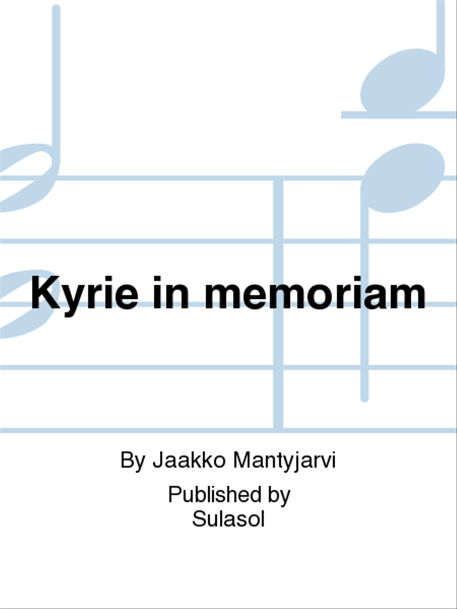 Kyrie in memoriam Kyrie in memoriam SA scores gallery preview page 1