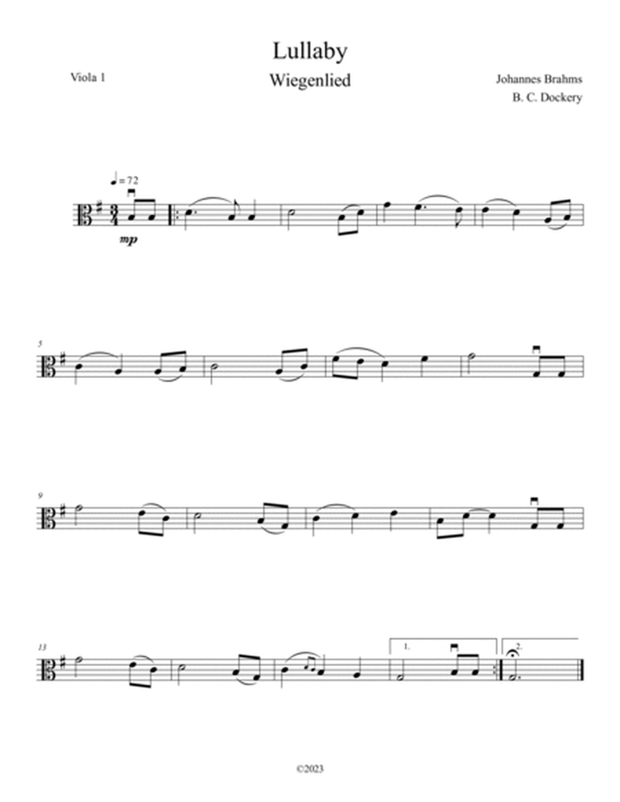 Brahms's Lullaby (Viola Duet) image number null