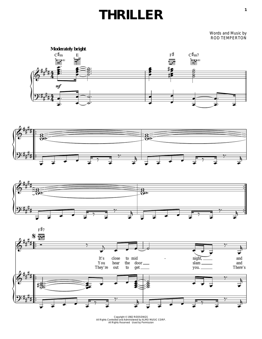 Thriller Thriller Acoustic Guitar scores gallery preview page 1