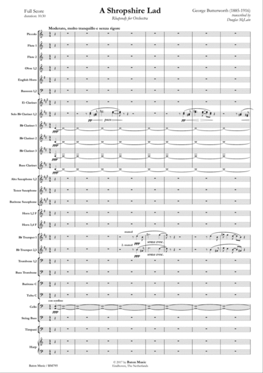 A Shropshire Lad A Shropshire Lad Concert Band scores gallery preview page 2