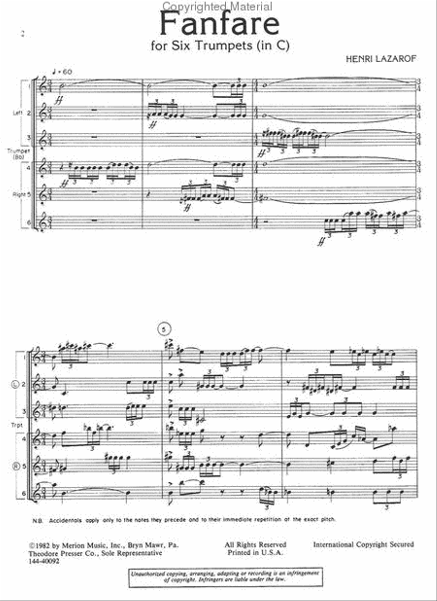 Fanfare Chamber Music scores gallery preview page 2