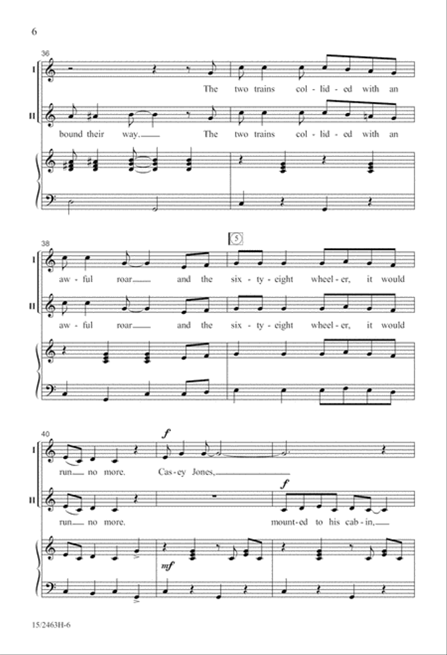 Casey Jones 2-Part scores gallery preview page 7