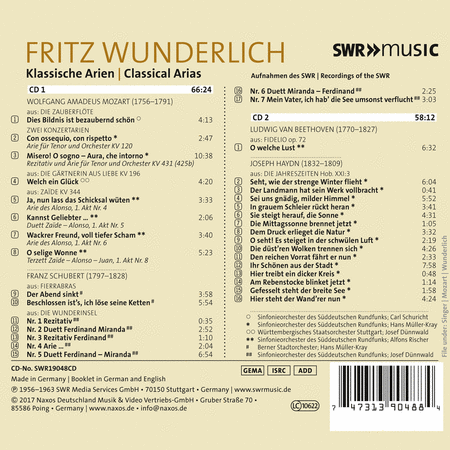 Fritz Wunderlich - Classical Arias