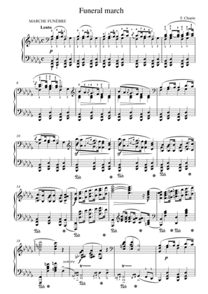 Chopin - Funeral March (With Fingering)